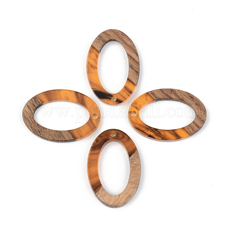 Resin & Walnut Wood Pendants RESI-S389-022A-A01-1