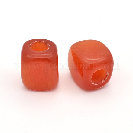 Cube Cat Eye Beads CE-F005-08-1