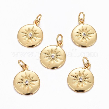 Charms in ottone ZIRC-L070-63G-1