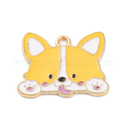 Pendentifs d'émail en alliage ENAM-Q001-03G-1