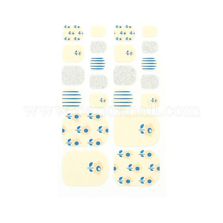 Adesivi per unghie dei piedi in polvere glitterata a copertura totale MRMJ-R112-ZXJ-075-1