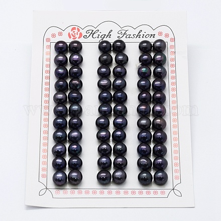 Perle coltivate d'acqua dolce perla naturale PEAR-P056-061-1