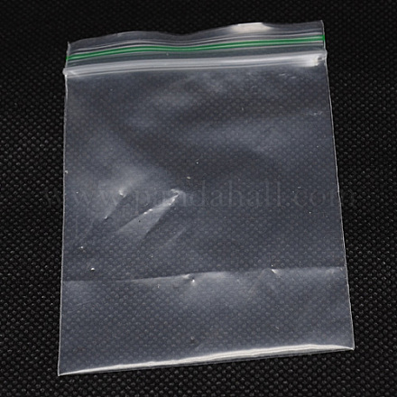 プラスチックジップロックバッグ  再封可能な包装袋  グリーントップシール厚い袋  セルフシールバッグ  長方形  透明  24x16cm  片側の厚さ：2.5ミル（0.065mm）  100個/袋 OPP-D001-16x24cm-1
