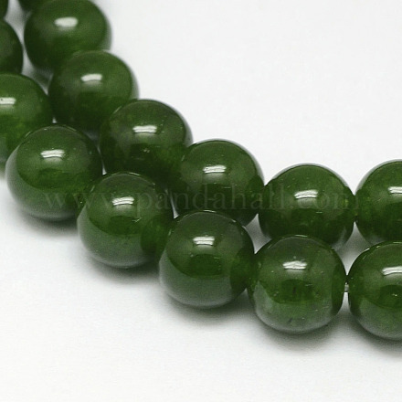Taiwán naturales hebras de abalorios de jade G-F342-03-14mm-1