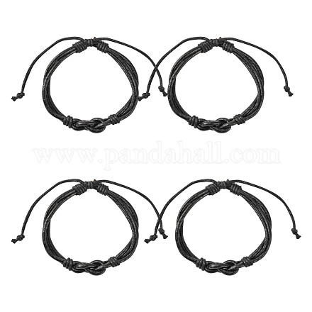 Bracelets de cordon en cuir X-BJEW-A062-01-1