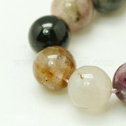 Natural Tourmaline Beads strands X-G-C076-4mm-10-1