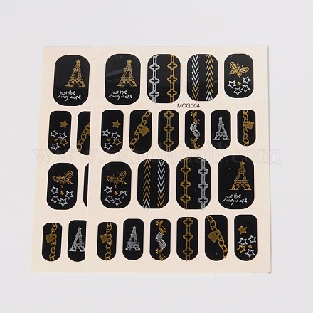 Stile misto falso rimovibile adesivi di carta tatuaggi temporanei AJEW-O025-05-1