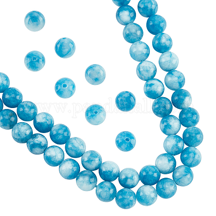NBEADS About 90 Pcs Natural Blue Quartz Beads G-NB0003-70-1