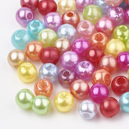 Perles en plastique ABS OACR-Q004-4mm-10-1