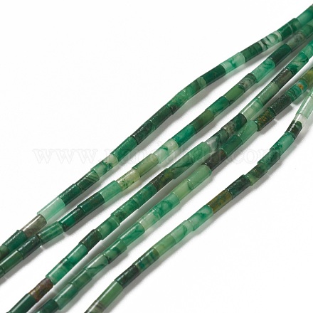 Natürliche afrikanische grüne Herbst Jaspis Perlen Stränge G-B004-A06-1