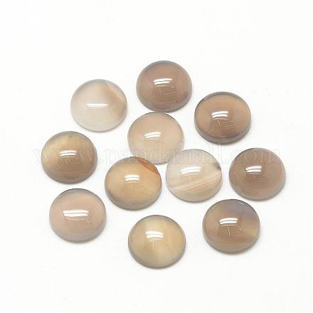 Natural Gray Agate Cabochons G-R416-6mm-15-1