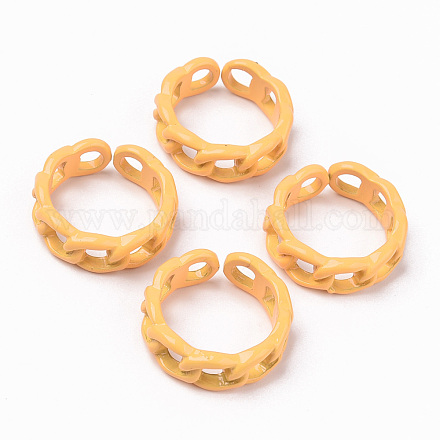 Spray Painted Alloy Cuff Rings RJEW-T011-29A-RS-1