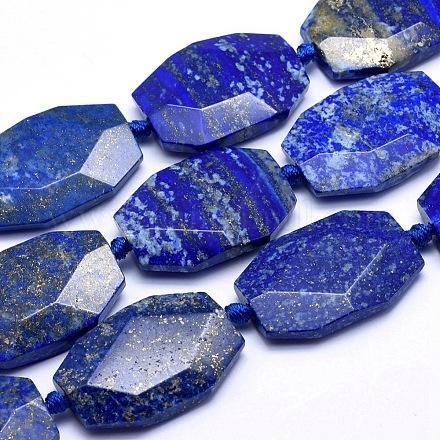 Chapelets de perles en lapis-lazuli naturel G-K223-38A-1