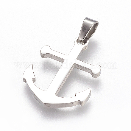 La mode des accessoires de collier ancre 304 pendentifs en acier inoxydable X-STAS-L012-A26P-1