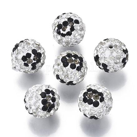 Abalorios de Diamante de imitación de arcilla polímero X-RB-N051-09A-1