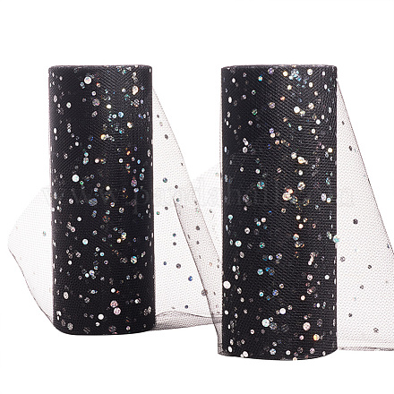 Glitter Sequin Deco Mesh Ribbons OCOR-P010-B-C40-1