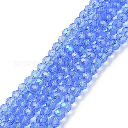 Electroplate Glass Beads Strands EGLA-A034-T3mm-L04-1