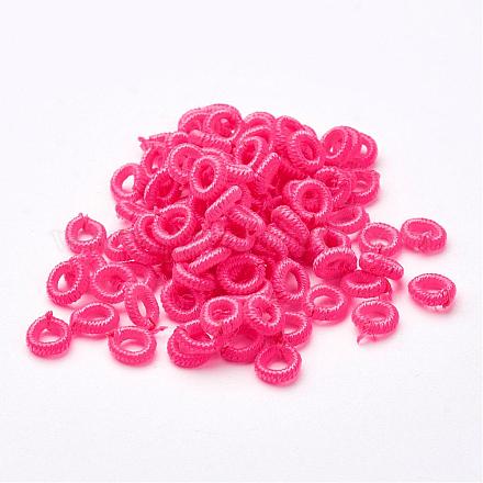 Polyester Weave Beads WOVE-N003-60-1