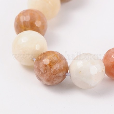 Natural Sunstone Beads Strands G-J240-22-12mm-1