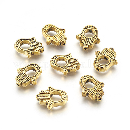 Cadres de perles en alliage de style tibétain TIBEB-A123963-AG-FF-1