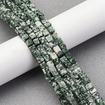 Натуральные зеленые пятна яшмовых нитей G-G002-A09-1