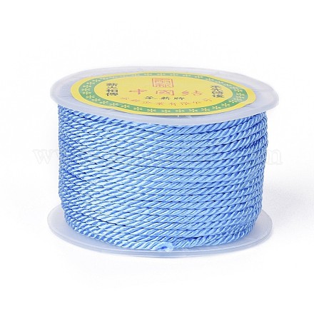 Poliéster cordón de milán para hacer artesanías de joyería diy OCOR-F011-D13-1