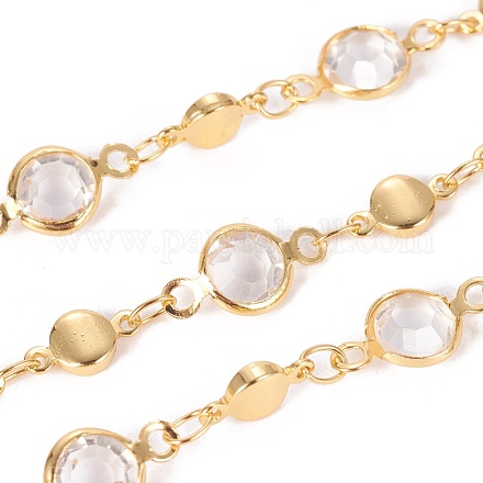 Chaînes de perles en verre manuels CHC-E018-B02-G-1