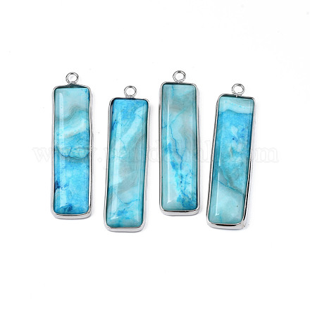 Natural Agate Pendants G-S359-386F-1