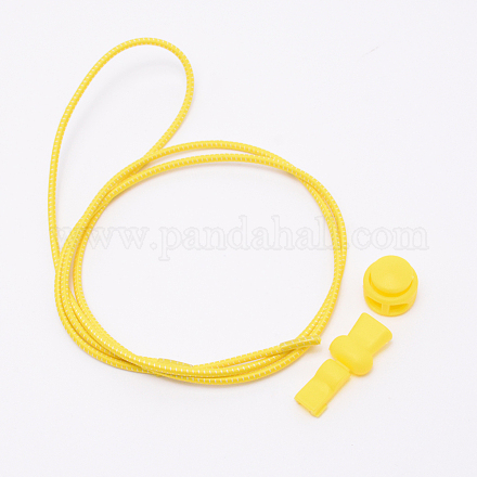Polyester Latex Elastic Cord Shoelace AJEW-WH0121-55A-1