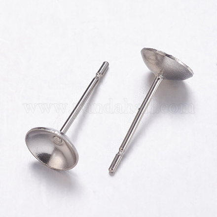 Accessoires de puces d'oreilles en 304 acier inoxydable X-STAS-K146-016-6mm-1
