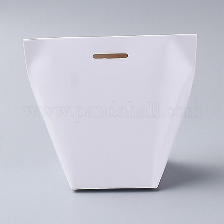 紙袋  ギフトバッグ  ウェディングバッグ  リボンのない長方形  ホワイト  20.5x11.9x0.06cm CARB-H027-01B-1