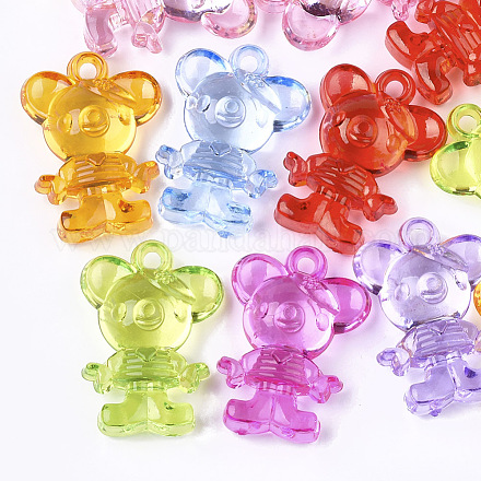Pendentifs en acrylique transparent &nbsp;TACR-S133-018-1