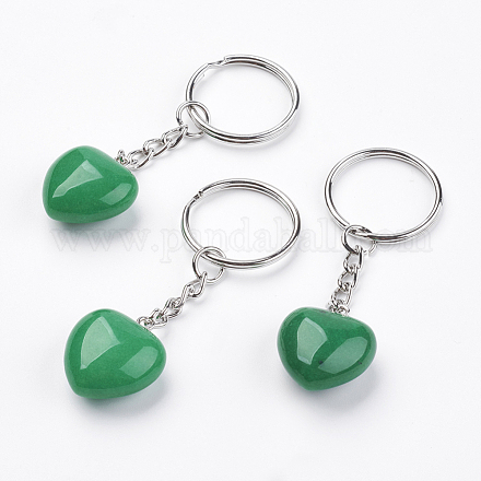 Porte-clés en jade naturel KEYC-F019-02B-1