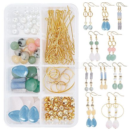 Kit fai da te per realizzare orecchini con pietre miste&nbsp;STAS-SC0017-43-1