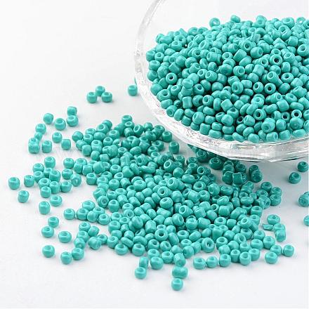 8/0 perles de rocaille en verre de peinture de cuisson de 3 mm X-SEED-S002-K10-1