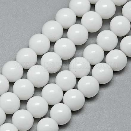 Chapelets de perles en verre GR6mm26Y-1