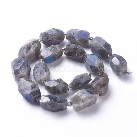 Chapelets de perles en labradorite naturelle  G-P434-38-1