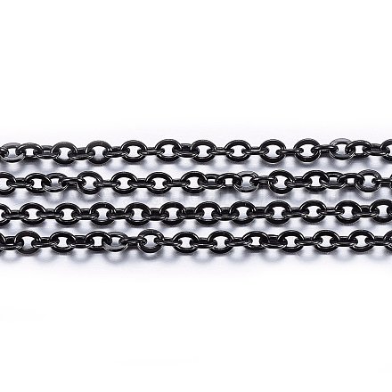 Handmade 304 Stainless Steel Cable Chains STAS-P213-03B-02-1