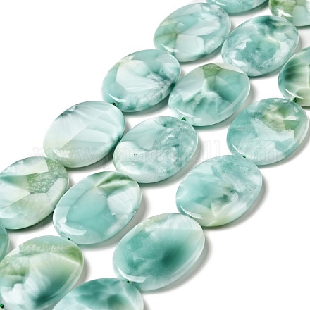 Brins de perles de verre naturel G-I247-34A-1