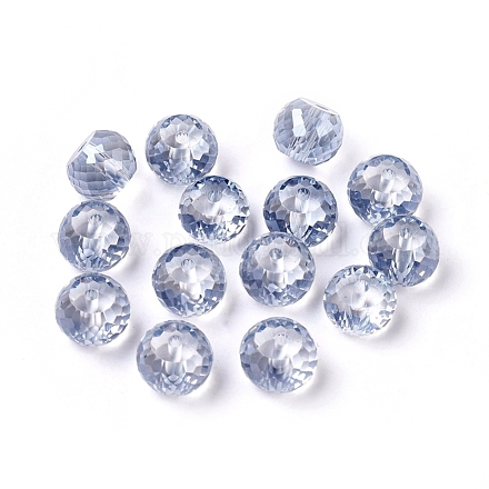 Perles de rondelle de verre de cristal brins GLAA-F015-A01-1