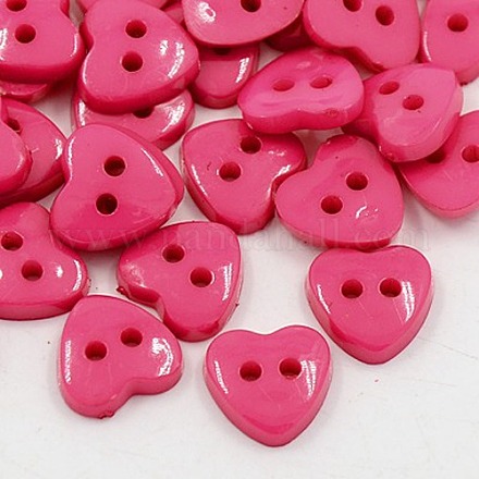 Wholesale Acrylic Heart Buttons 