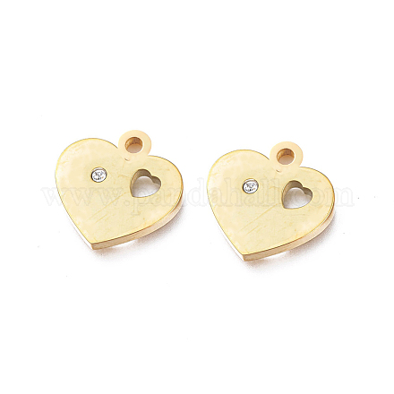 Ion Plating(IP) 304 Stainless Steel Charms STAS-L245-001G-1