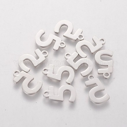 201 Stainless Steel Charms STAS-Q201-T408-5-1