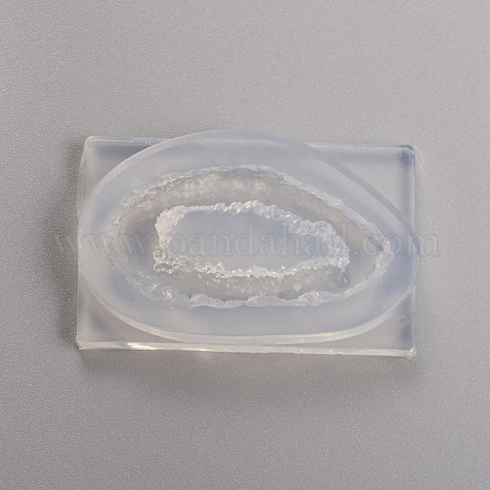 Cristales racimo rebanadas moldes de geoda de silicona DIY-D024-15-1