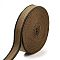 10 Yards Polyester Striped Ribbon, Flat, Brown, 1-1/4 inch(32mm), about 10.00 Yards(9.14m)/Roll
