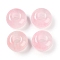 Resin European Beads with Glitter Powder, Large Hole Beads, Rondelle, Pink, 13.5x7.5mm, Hole: 5mm