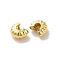 Brass Crimp Beads Covers, Cadmium Free & Lead Free, Real 24K Gold Plated, 4x2.5mm, Hole: 2.5mm