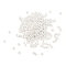 Brass Crimp Beads, Rondelle, 925 Sterling Silver Plated, 2x2x1mm, Hole: 1.2mm, about 416pcs/5g