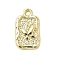 Alloy Pendants, Rectangle with Butterfly Charms, Rack Plating, Long-Lasting Plated, Lead Free & Cadmium Free & Nickel Free, Light Gold, 14.5x8.5x2mm, Hole: 1.5mm