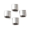 Non-Tarnish 304 Stainless Steel Beads, Rectangle, Stainless Steel Color, 6x6x4mm, Hole: 2x3.5mm